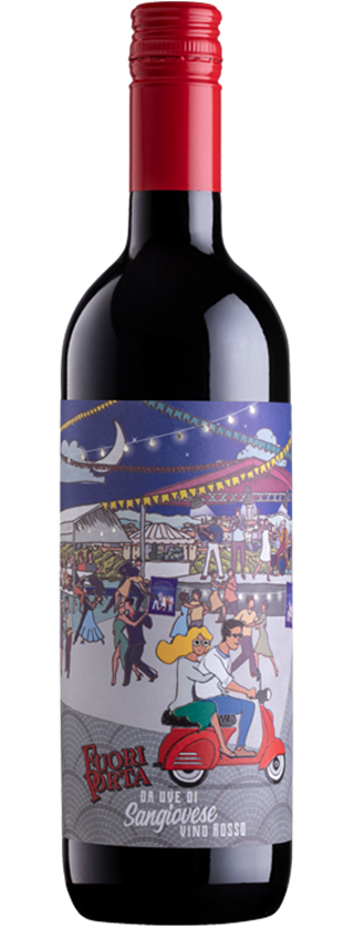 This Sangiovese has an intense, ruby red colour with purple hues. The bouquet is floral and fruity with notes of violets, cherries and plums. On the palate, it is well-balanced with fine tannins and hints of fresh red berries, with a refreshing finish.
Perfect with lasagne, antipasti of cold meats, roast beef and cheese.